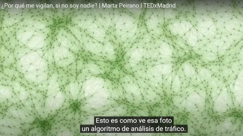 Captura de la presentación TedxTalks, “¿Por qué me vigilan si no soy nadie?”, 2015.